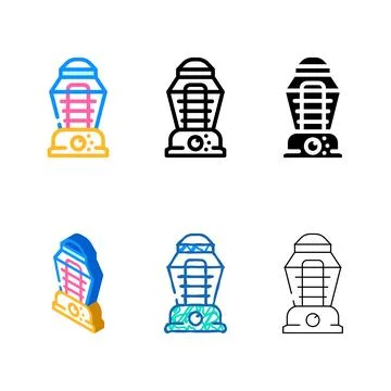 Night light tool color icon vector concepts Stock Illustration