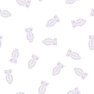 Night light tool glyph vector seamless pattern Stock Illustration