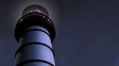 Night Lighthouse Beam Medium Looping Vidéo 321433