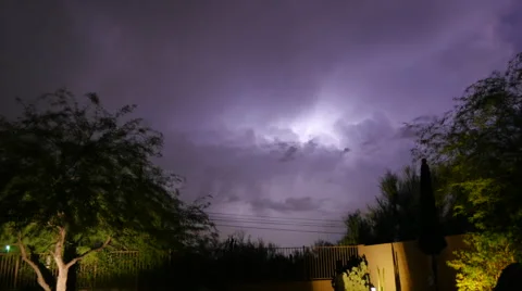 Night Lighting Storm Timelapse Stock Footage 55259990