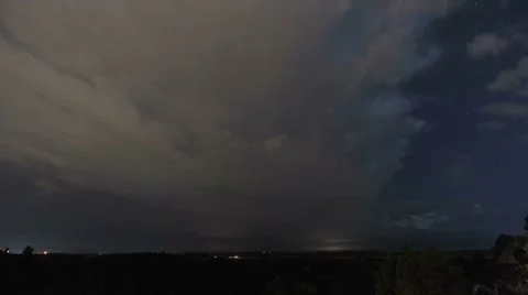 Night Lightning Stock Footage 54741513