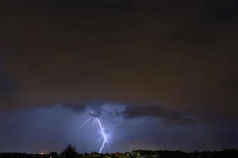 Night lightning Stock Photos
