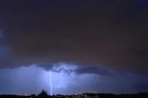 Night lightning Stock Photos