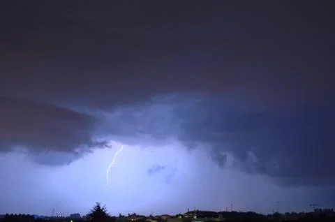 Night lightning Stock Photos