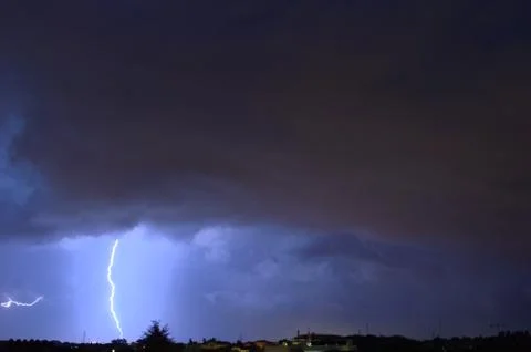 Night lightning Stock Photos