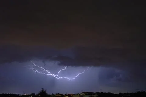 Night lightning Stock Photos