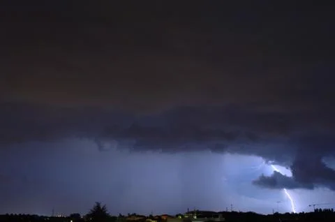 Night lightning Stock Photos
