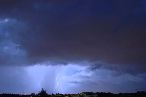 Night lightning Stock Photos