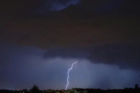 Night lightning Stock Photos