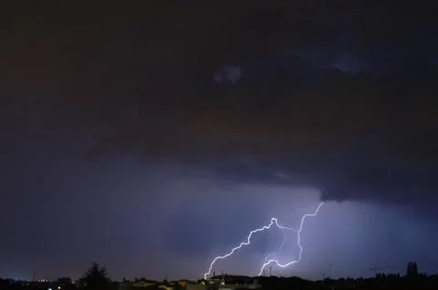 Night lightning Stock Photos