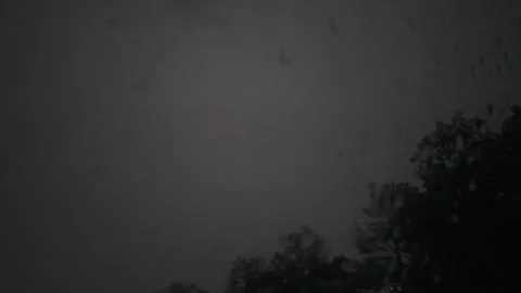 Night Lightning Storm Видео 344981439