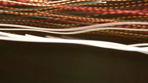 Night lights abstract urban city neon rush Stock Footage