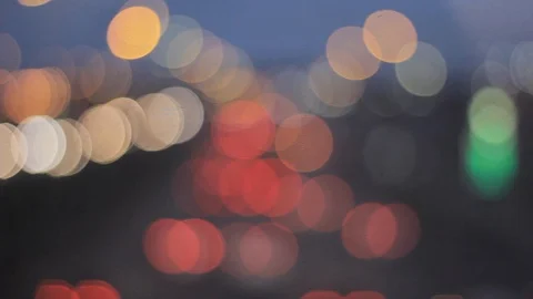 Night lights blurry background 스톡 동영상 106341115