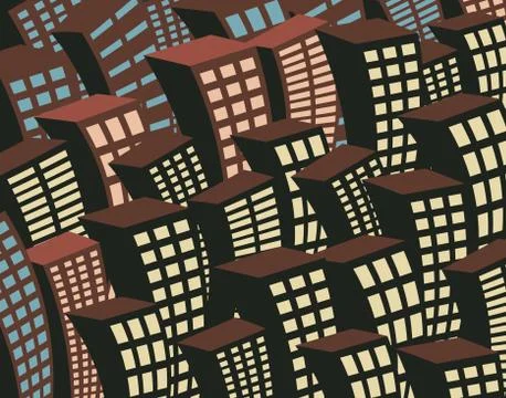 Night lights Stock Illustration