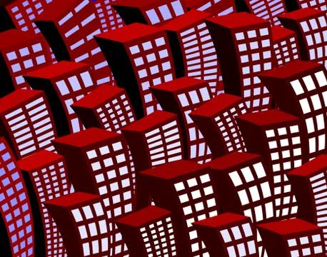 Night lights Stock Illustration