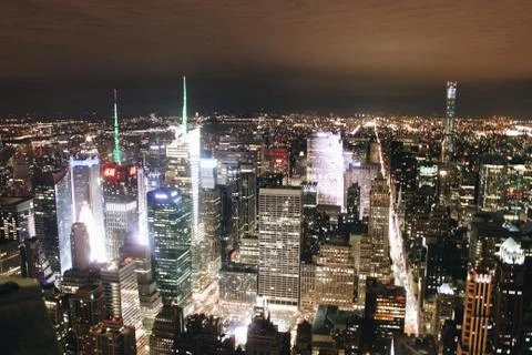 Night Lights NYC Stock-Fotos