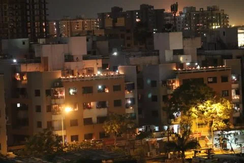 Night lights 스톡 사진