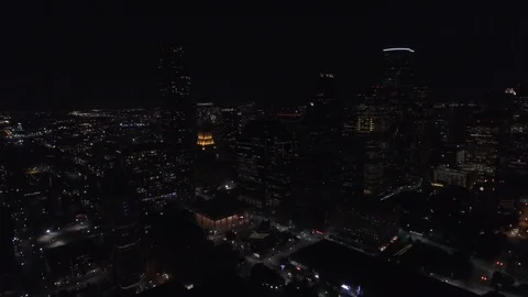 Night lights within town Stock Footage 90788783