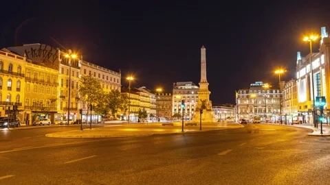 Night at Lisbon (I) Timelapse 動画素材 199101253