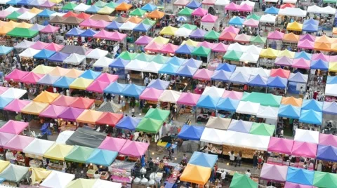 Night market. Time Lapse Stock-Footage 51126380