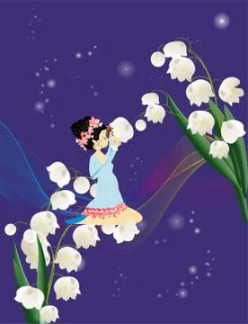 Night meeting Stock Illustration