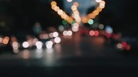 Night megalopolis, bokeh Stock Footage 112082541