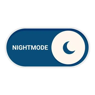 Night mode button showing dark mode option Illustrazione stock