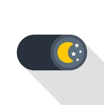 Night mode dark theme toggle switch interface icon Illustrazione stock