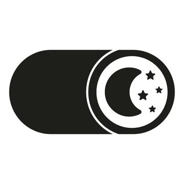 Night mode switch icon for digital interface design 스톡 일러스트