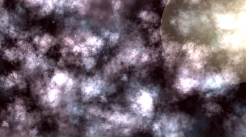 Night Moon Cloudscape Animation Stock Footage 50610512