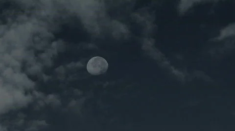Night moon Stock Footage 534899