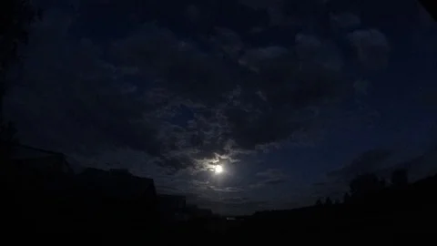 Night, moon Stock Footage 85845675