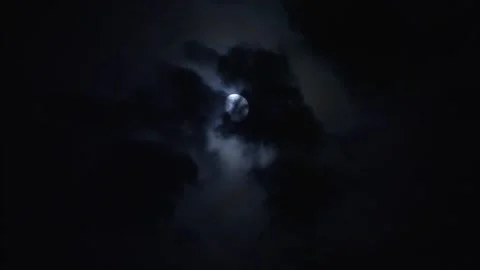Night moon Stock Footage 235276918