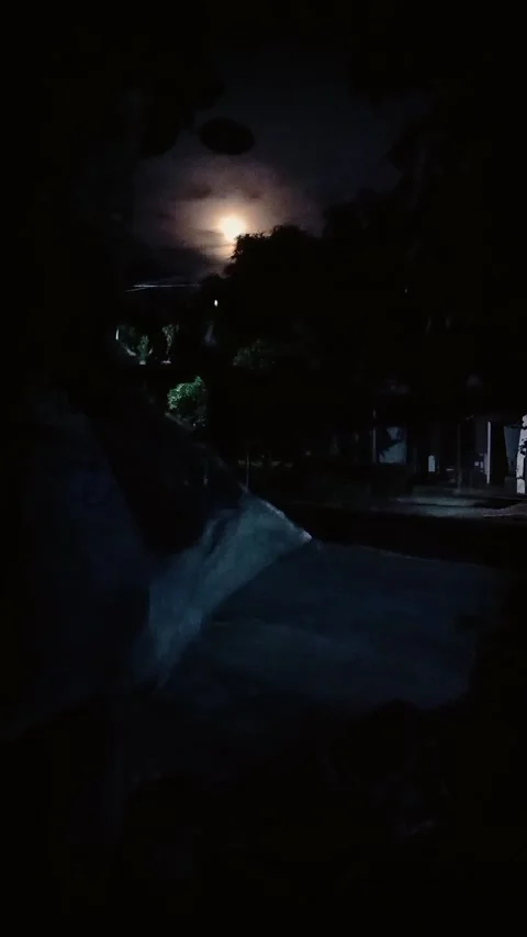 Night moon Stock Footage 247410962