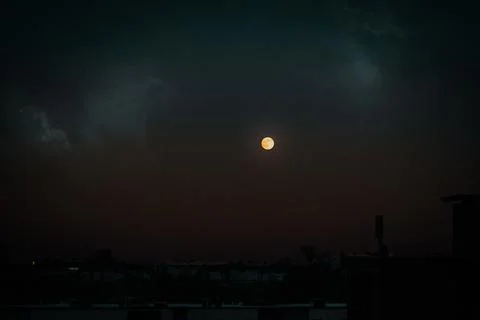 Night Moon Stock Illustration