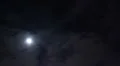 Night moon sky timelapse, clouds move pass dark, stars shine HD Footage