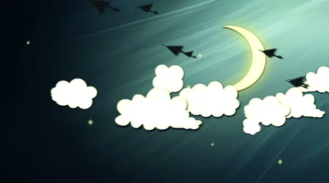 Night to Morning Looping Animation (Loopable) Stock-Footage 29676047