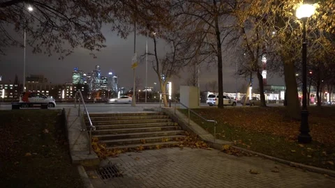 Night Moscow Video stock 144525387