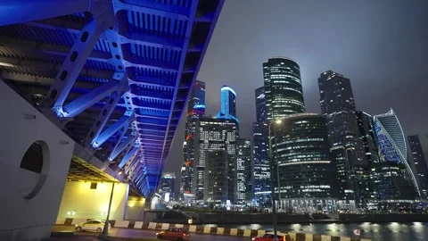 Night Moscow Stock Footage 281361889