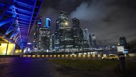 Night Moscow Stock Footage 281362179
