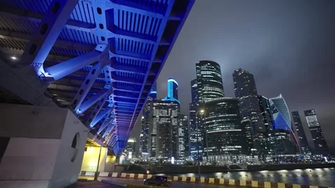 Night Moscow Stock Footage 281362252