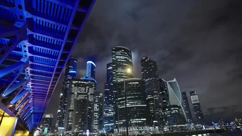 Night Moscow Stock Footage 281362364