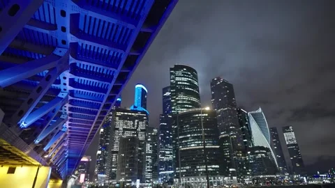Night Moscow Stock Footage 281362455