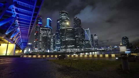 Night Moscow Stock Footage 281690645