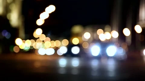Night Moscow Traffic Stock Footage 40958310