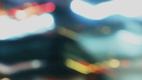 Night motion hyperlapse. Street lights movement. Stock Footage 167344967