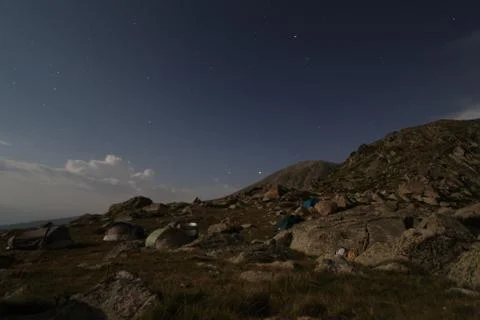 Night mountain Stock Photos