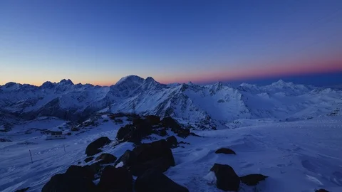 Night in the mountains Stock Footage 98758169