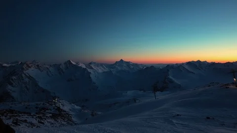 Night in the mountains Stock Footage 98760452