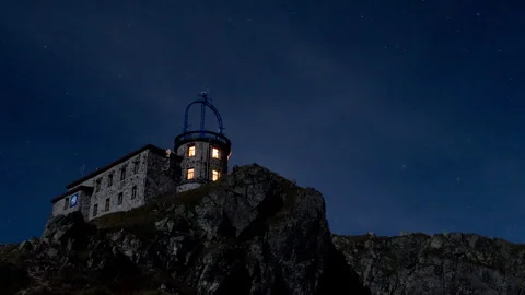 Night in the mountains TIME LAPS Stock Footage 318072555